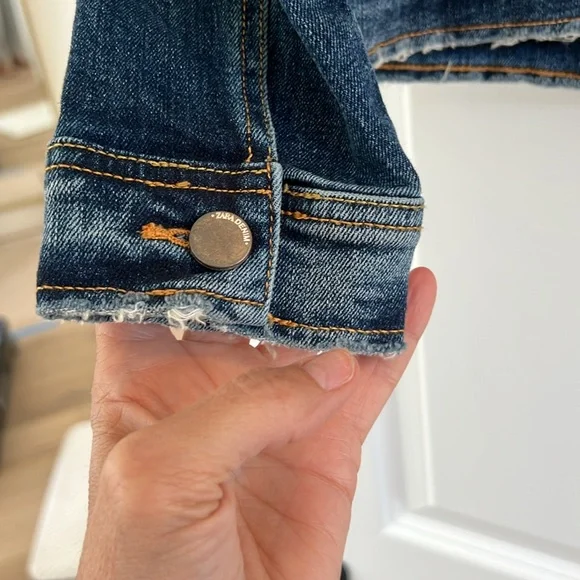 Zara Dark Blue Denim Jacket - Picture 4 of 5